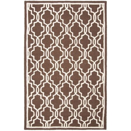 Safavieh Cambridge Medium Rectangle Rug, Dark Brown and Ivory - 5 x 8 ft. CAM131H-5